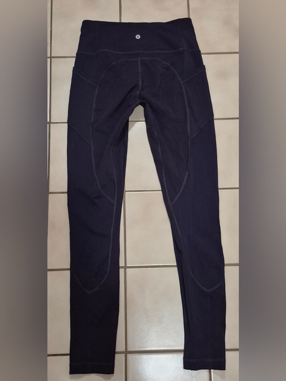 Lululemon Speed Tight II Brushed Black Grape Leggings Size 8 - Picture 2 of 4